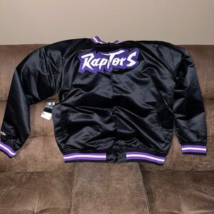 Mitchell & Ness NBA Toronto Raptors Lightweight Satin Jacket Mens Sz 2XL